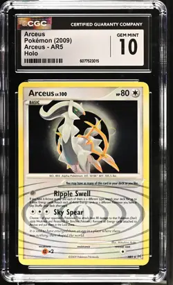 CGC 10 Arceus AR5 Holo Arceus Pokemon Card - Image 1