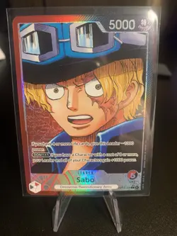 Sabo OP13-004 Leader Alternate Art English One Piece Card Game - Image 1