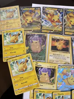 Pokemon TCG Pikachu Celebrations Mixed Lot 25th Anniversary Holo Cards - Image 2