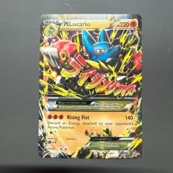 Pokemon TCG M Lucario EX Holo Ultra Rare Card 55/111 Furious Fists - Image 3