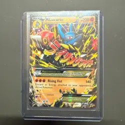 Pokemon TCG M Lucario EX Holo Ultra Rare Card 55/111 Furious Fists - Image 4