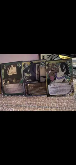 Naruto TCG CCG 21Card Lot Orochimaru Sanin Instant Collection Rares Gold 2002 - Image 3