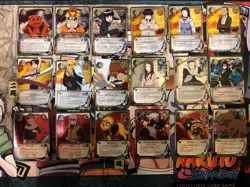 Naruto CCG 18 Platinum Foil Naruto Card Lot - Image 1