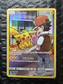 Pokemon TCG Sun & Moon Cosmic Eclipse Pikachu Card 241/236 Secret Rare Holo - Image 2