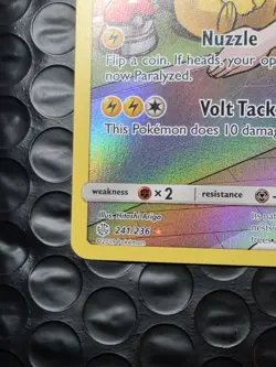 Pokemon TCG Sun & Moon Cosmic Eclipse Pikachu Card 241/236 Secret Rare Holo - Image 4