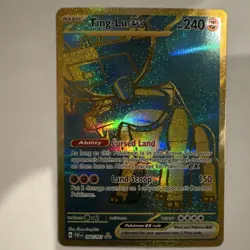 Pokemon Ting-Lu ex 244/091 SV: Paldean Fates Hyper Rare Full Art Holo Card - Image 1