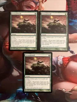 3x Groundswell NM , English Worldwake MTG Magic - Image 1
