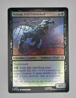 Venom, Evil Unleashed Marvel's Spider-Man C 0071 Foil Magic The Gathering MTG - Image 1
