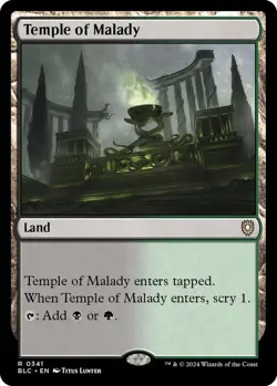 Temple of Malady MTG BLC 0341 Rare NM - Image 1