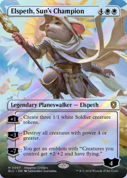Elspeth, Sun's Champion (Borderless) MTG BLC 0097 Mythic NM Foil - Image 1