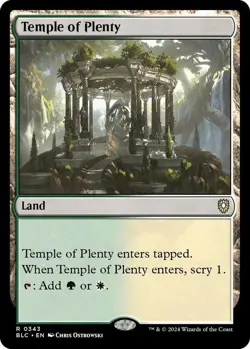 Temple of Plenty MTG BLC 0343 Rare NM - Image 1