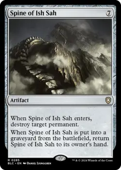 Spine of Ish Sah MTG BLC 0285 Rare NM - Image 1