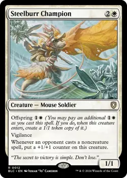 Steelburr Champion MTG BLC 0012 Rare NM - Image 1