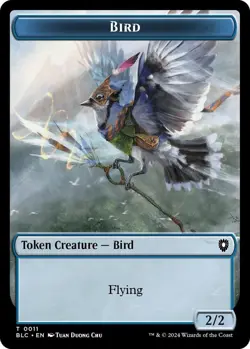 Bird (011) // Fish Double-Sided Token MTG BLC 11//16 Token NM - Image 1