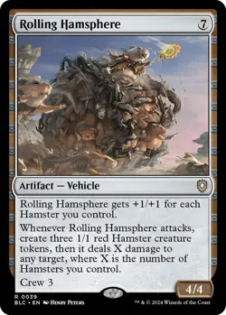 Rolling Hamsphere MTG BLC 0039 Rare NM - Image 1