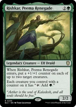 Rishkar, Peema Renegade MTG BLC 0235 Rare NM - Image 1