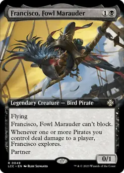 MTG Francisco, Fowl Marauder (Extended Art) - 49 / English / Near Mint - Image 1