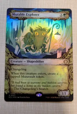 FOIL Mutable Explorer R 327 - (Showcase) Lorwyn Eclipsed MTG ECL Rare - Image 1
