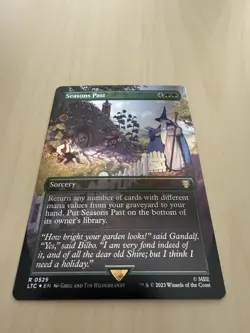 Seasons Past - Foil - Borderless Lord of the Rings Middle Earth LOTR MTG - Image 1