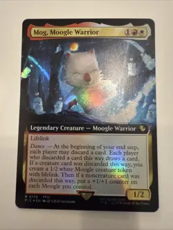 Mog, Moogle Warrior - FIC #179 | FOIL | NM | MTG | EXTENDED ART - Image 1