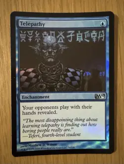 MTG Telepathy Magic 2010 (M10) Foil NM - Image 1