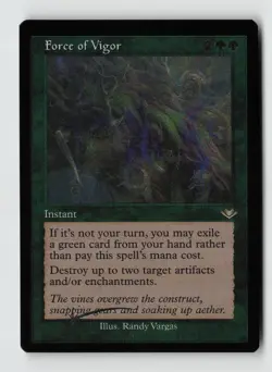 Force of Vigor (Retro Frame) (Foil Etched) R Modern Horizons MH1 21 NM - Image 1