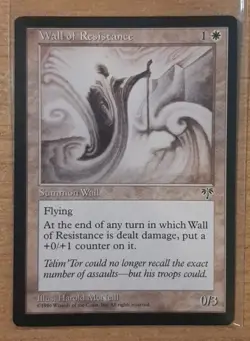 1996 MAGIC THE GATHERING MIRAGE WALL OF RESISTANCE TD25 - Image 1