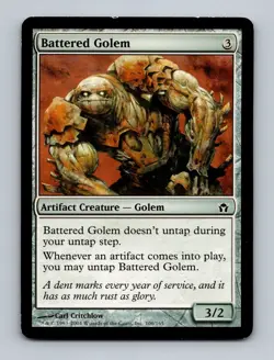 Battered Golem Fifth Dawn Non-Foil MTG MP - Image 1