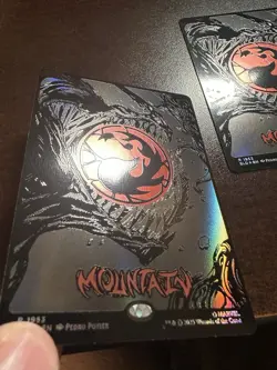 Mountain 1953 Raised Foil Mana Symbiote Spider-man Secret Lair MTG NM 2X - Image 4