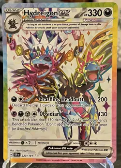 Pokemon TCG Hydreigon EX Full Art Ultra Rare Holo NM Surging Sparks 223/191 - Image 2