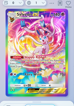 Pokemon TCG POCKET - Sylveon Rainbow Rare 2⭐, Eevee Grove, English - Image 3