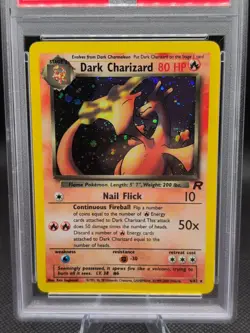 2000 Pokemon Rocket #4 Dark Charizard Holo PSA 6 - Image 2