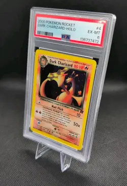 2000 Pokemon Rocket #4 Dark Charizard Holo PSA 6 - Image 3