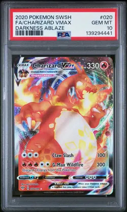 CHARIZARD VMAX Darkness Ablaze Holo #020 PSA 10 Pokemon [Nostalgium] - Image 1