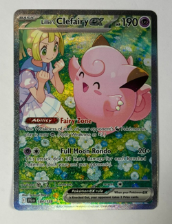 2025 Pokemon Lillie's Clefairy Ex Special Illustration Rare 184/159 - Image 1