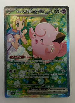 2025 Pokemon Lillie's Clefairy Ex Special Illustration Rare 184/159 - Image 3