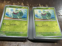 LOT OF (50) Bulbasaur Reverse Holo NM 001/165 Promo Scarlet Violet 151 Pokemon - Image 1