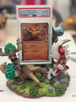Pokemon Ethan's Typhlosion Destined Rivals STAFF Prerelease Promo #034 PSA 10 - Image 1