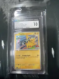 Pikachu Pokemon 2024 Black Star Promos 190 World Championship CGC 10 - Image 1