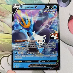 2022 Pokemon Prize Pack Series 1 Empoleon V #040 - Pack Fresh - NM - Image 1