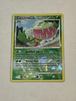 Pokemon TCG Carnivine 7/17 Pop 8 POP Series Cracked Ice Reverse Holo 2008 LP - Image 3