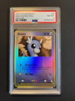 Pokemon Dratini EX Dragon Reverse Holo #26 PSA 8 - Image 1