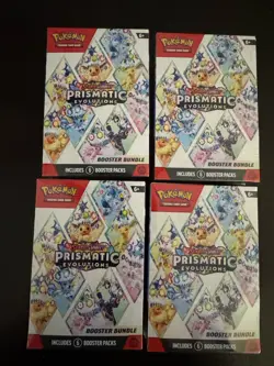 Lot Of 4 - Pokemon TCG Prismatic Evolutions Booster Bundles Factory Sealed New - Image 1