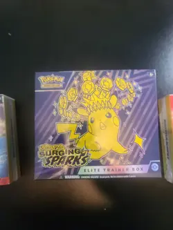 FACTORY SEALED-Pokemon TCG: Surging Sparks Elite Trainer Box & 2 Booster Bundles - Image 4