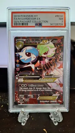 2016 POKEMON XY GENERATIONS RADIANT COLL #RC31 FULL ART/M GARDEVOIR EX PSA 7 - Image 1