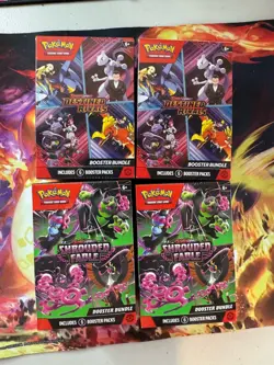 Pokemon TCG: LOT OF 4 Booster Bundles - (2)Shrouded Fable (2)Destined Rivals - Image 1