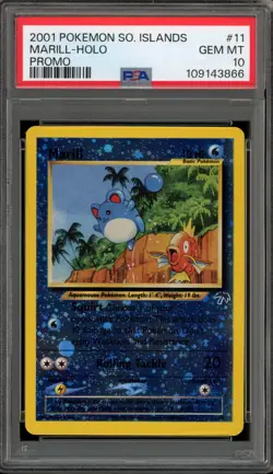 Pokemon Marill Southern Islands Holo Promo #11 PSA 10 Gem Mint - Image 1