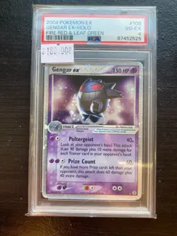 2004 POKEMON EX FIRE RED & LEAF GREEN #108 GENGAR EX-HOLO PSA 4 - Image 1