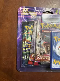 Pokemon TCG Lightning Set. 2- Crown Zenith And 2- Paldea Evolved Booster Packs. - Image 2