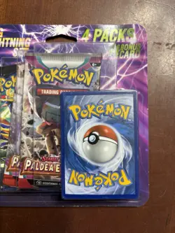 Pokemon TCG Lightning Set. 2- Crown Zenith And 2- Paldea Evolved Booster Packs. - Image 3
